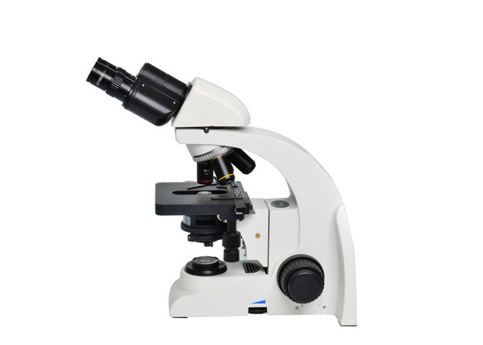 6V 20Wの実験室の生物顕微鏡40-1000Xの拡大の白い黒