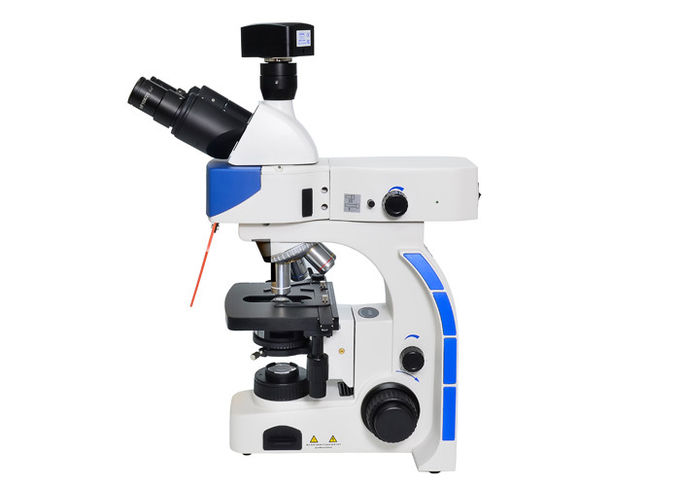 LED TrinocularのB及びGの蛍光性フィルターが付いている直立したけい光顕微鏡